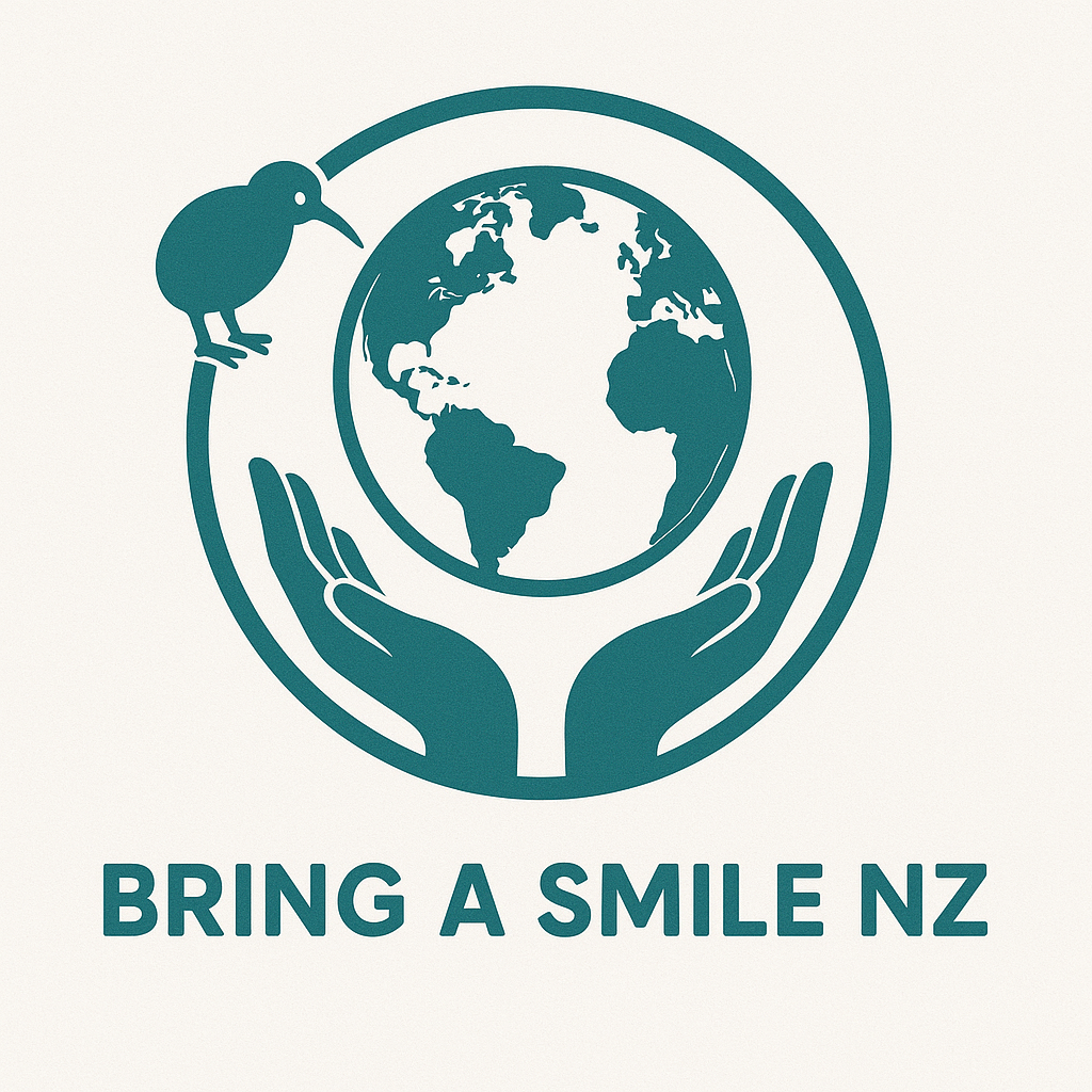 contemporary kiwi-style and connection to the world in the hands of humans, surrounded by the globe